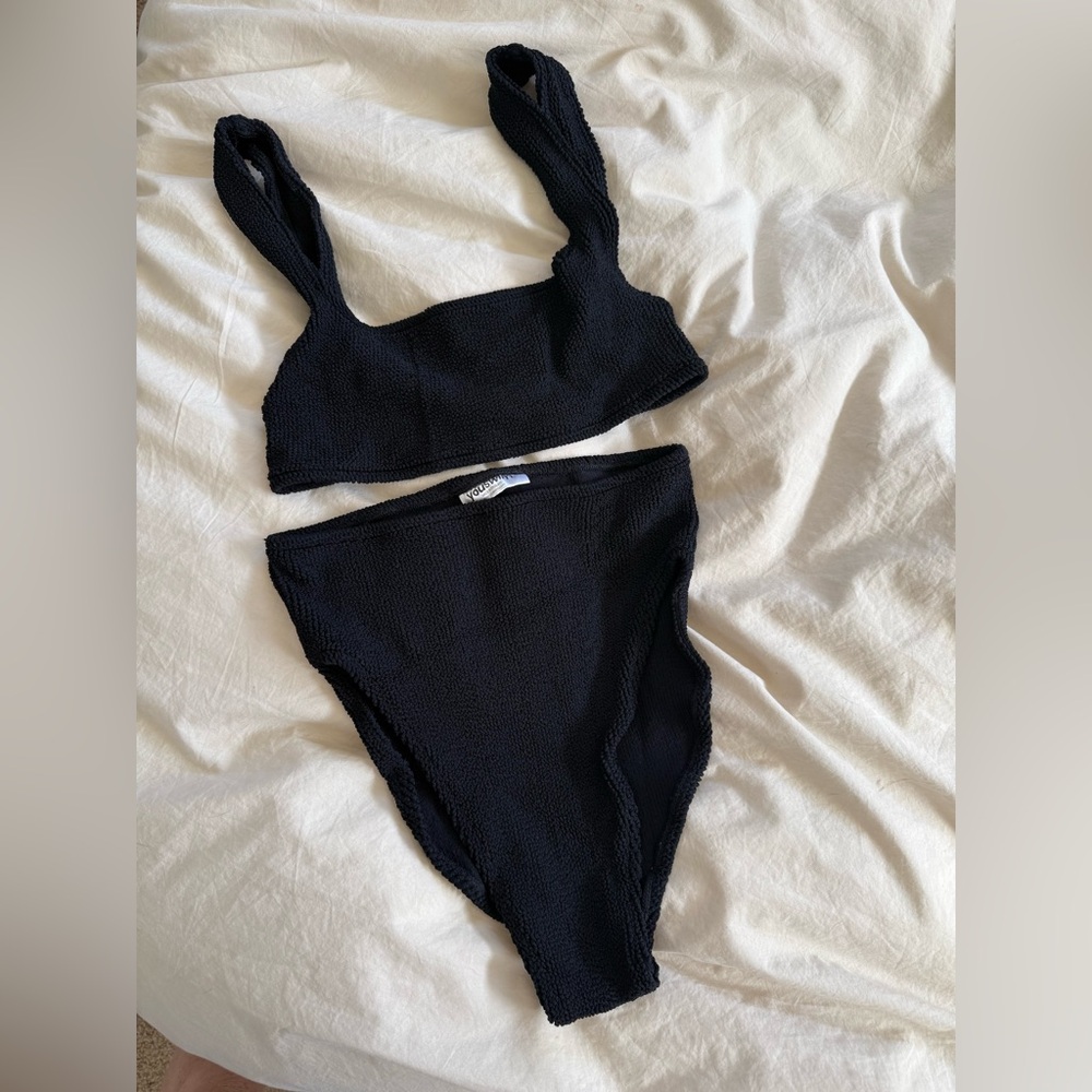Youswim Aplomb black high waisted bikini never worn